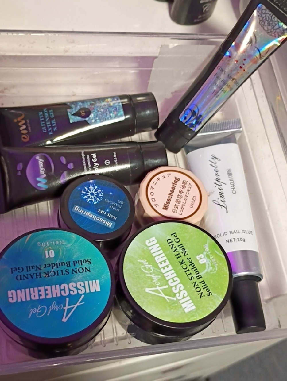 Big Lot Of Assorted UV Gel Pots - Picture 3 of 8